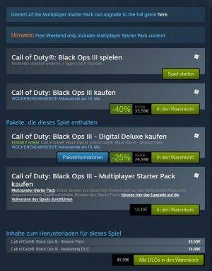 Call of Duty: Black Ops 3 - auf Steam zur Zeit reduziert!