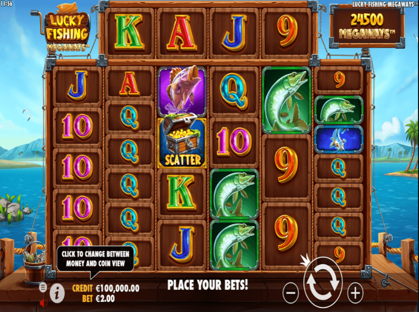 Bildschirmfoto des Spielautomaten Lucky Fishing
